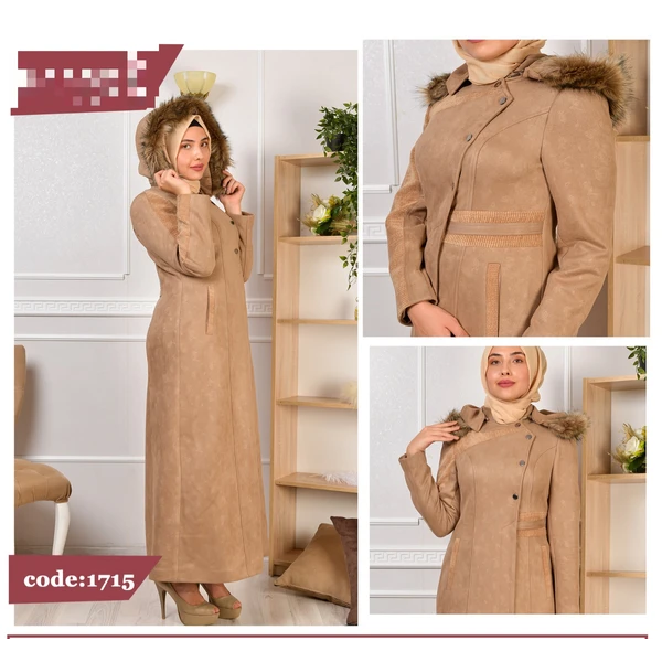 fleece jacket long coat wool & blends winter autumn fall apparel clothes
