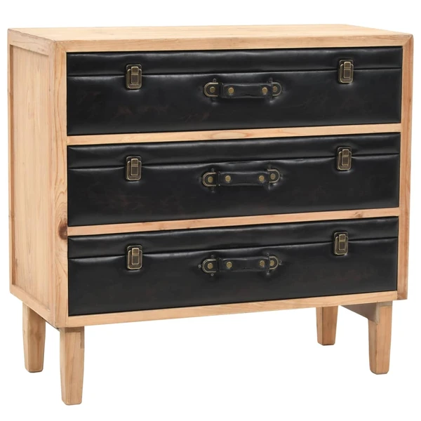 drawer cabinet 80x36x75 cm solid fir wood