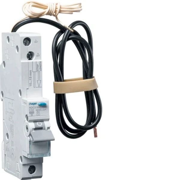 ADC232Z  Hager RCBO 1M 1P 6kA C-32A 30mA تيار متردد