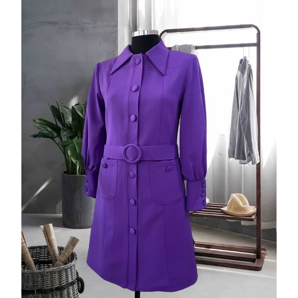 colorful women's long coat for three seasons from legend store.