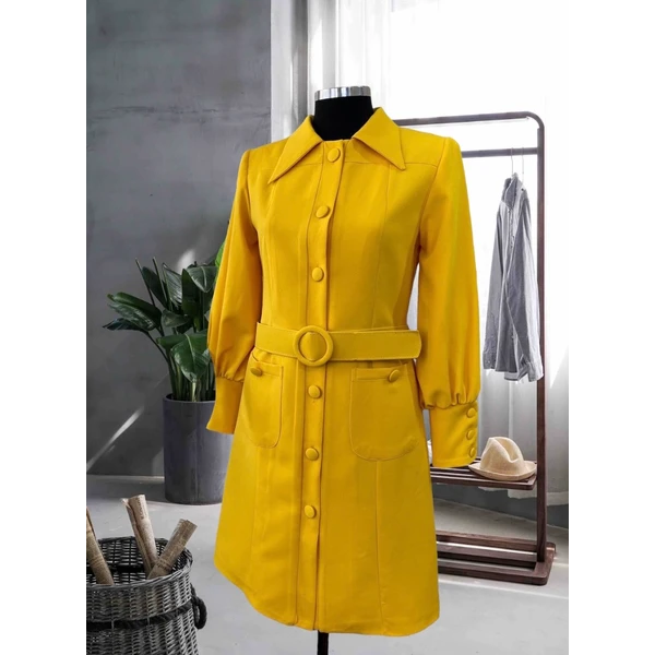 colorful women's long coat for three seasons from legend store.