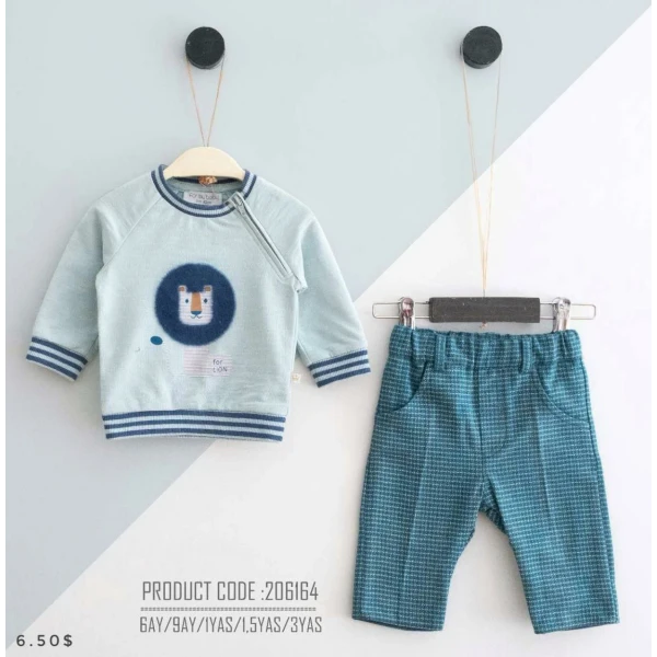 jeans and a two-year-old boy's cotton sweater