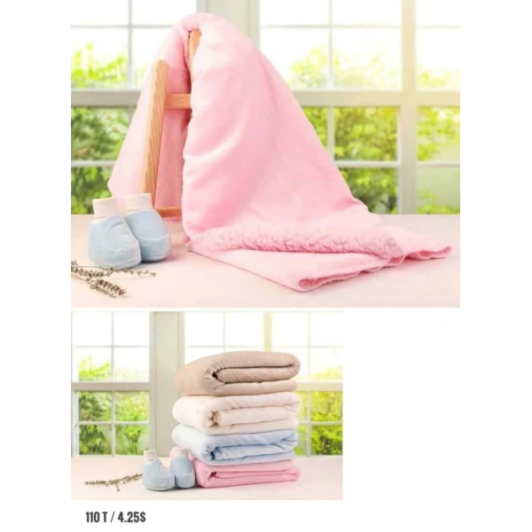 100% cotton winter baby blanket
