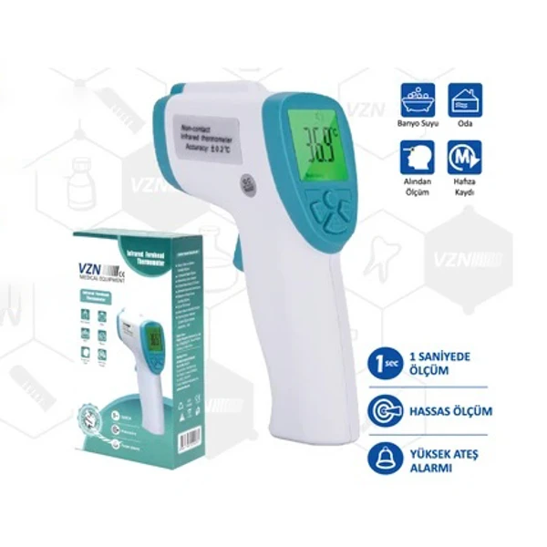 non-contact, infrared temperature, digital thermometer, fever