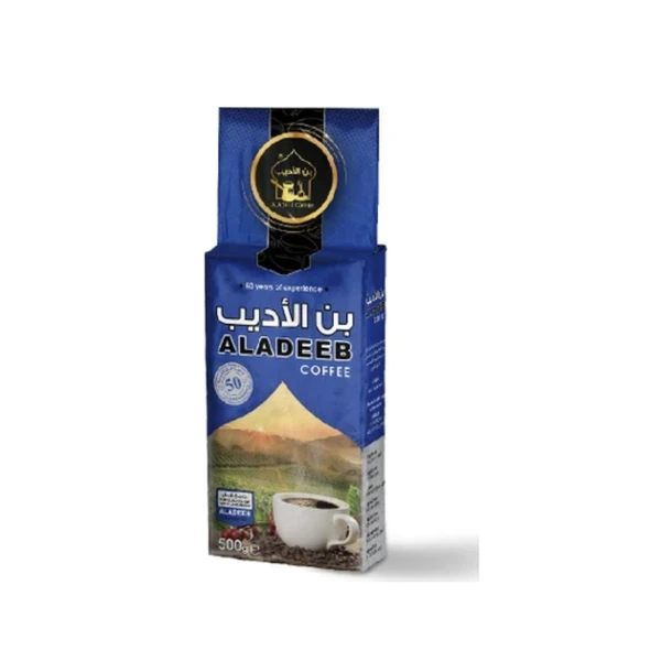 aladeeb çi̇fte kavrulmuş ekstra kakuleli̇ kahve 500gr