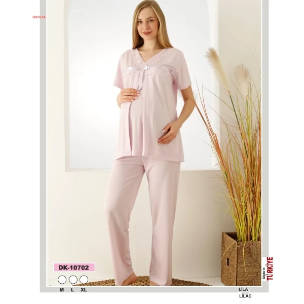 three-piece pregnant pajamas