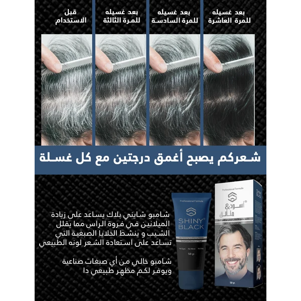 anti-gray shampoo - shiny black