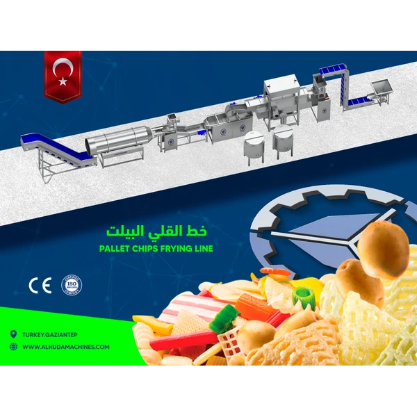 pallet chips frying line
