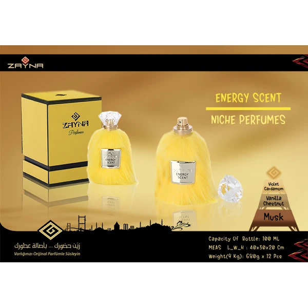 zayna energy scent 100 ml niş parfüm