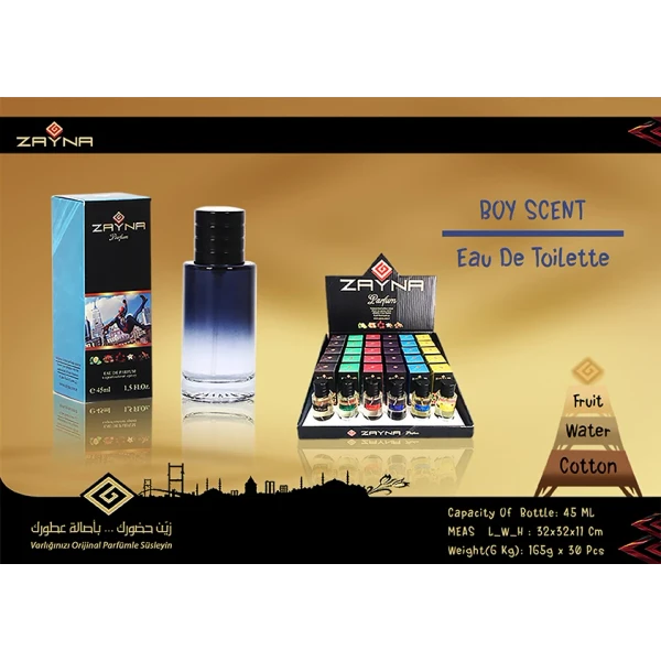 zayna boy scent 45ml eau de toilette