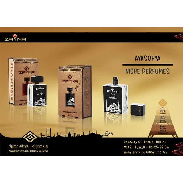 zayna ayasofya 100 ml niche perfume