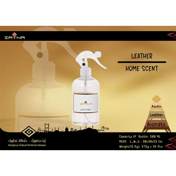 zayna leather home scent 500 ml