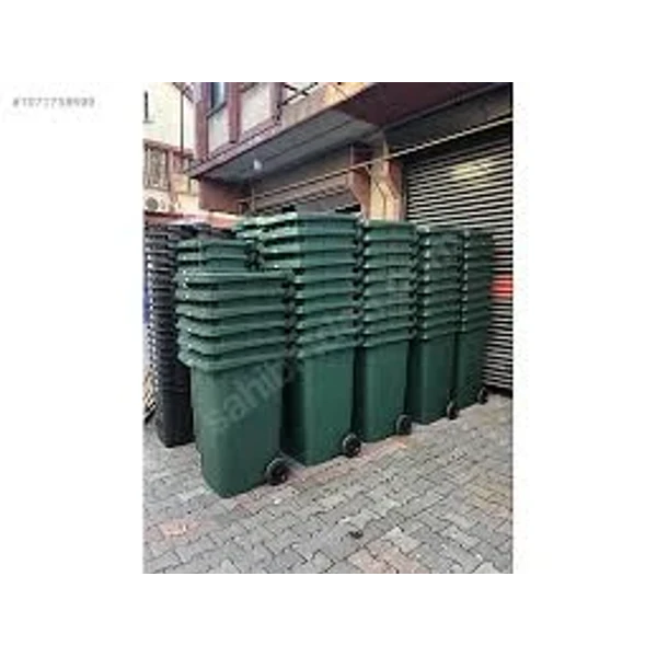 yeşil çöp konteyneri 240 lt