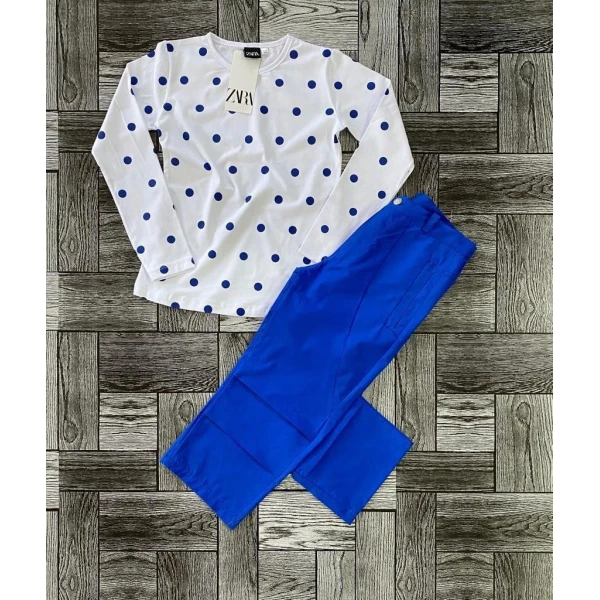 girls' pants and blouse set