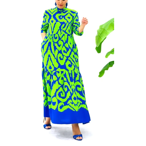 zalandi luxury summer beach vacation dress elegant ruffle maxi dress