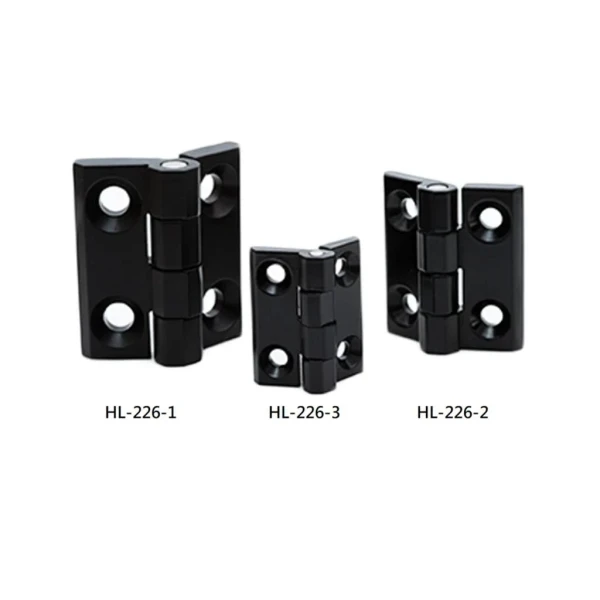 zinc alloy hinge (black powder coated)