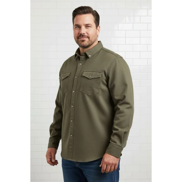 battal boy gabardine men's shirt