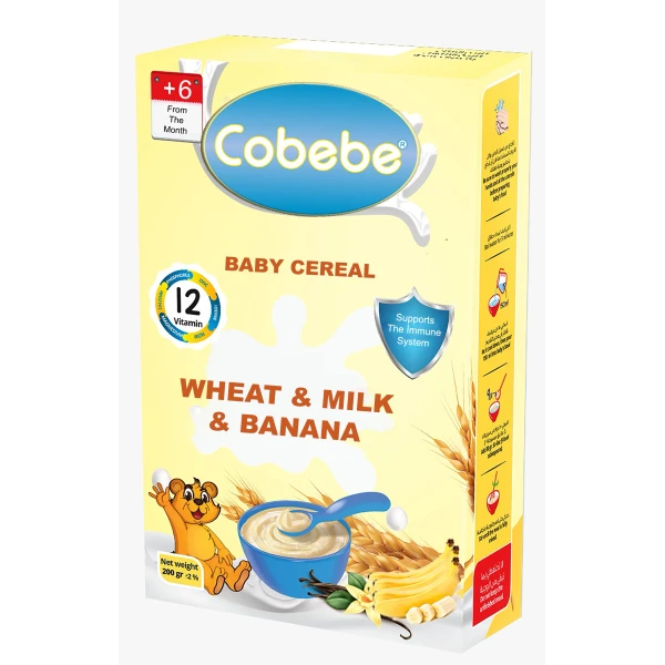 cereal-based milk, banana baby and toodler supplementary food