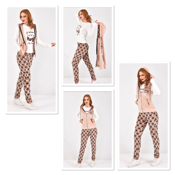 checkered print pajamas