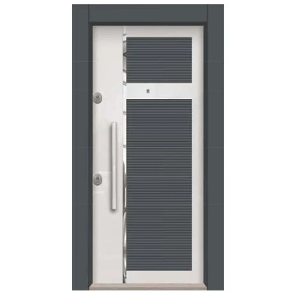 luxurious pvc kabartma steel doors