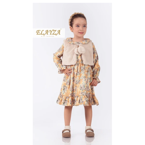 2-3-4-5 age gi̇rl dress for autumn & wi̇nter wi̇th bolero