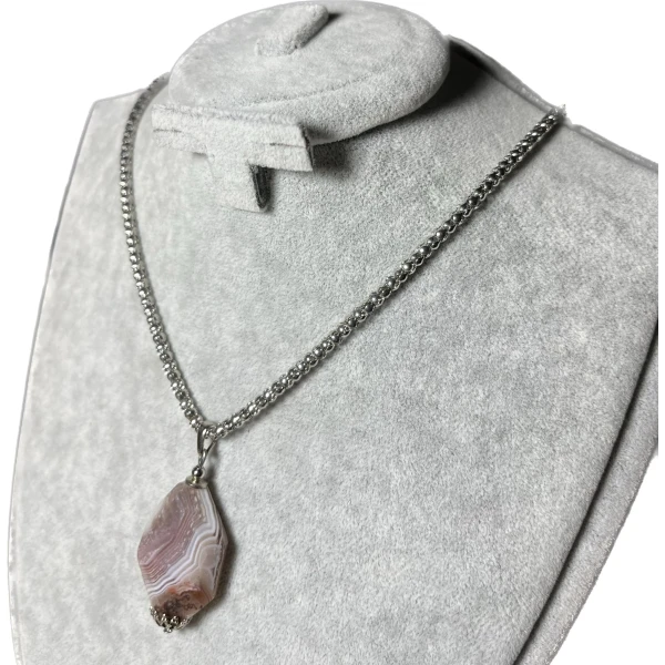 single stone necklaces made from natural stones