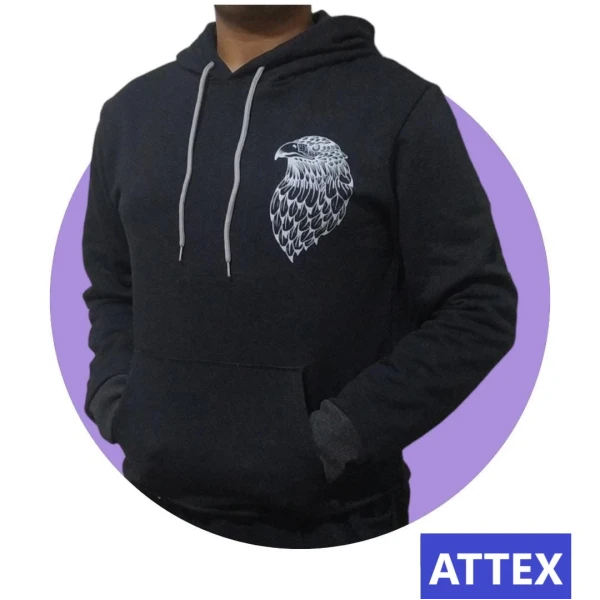 attex kapşonlu geri sweatshirt