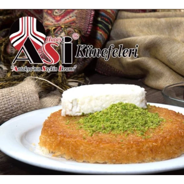 cheese kunafa with pistachio